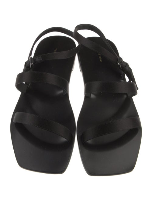 The Row Satin Slingback Sandals