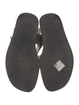 The Row Leather Slides