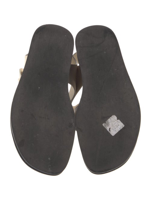 The Row Leather Slides