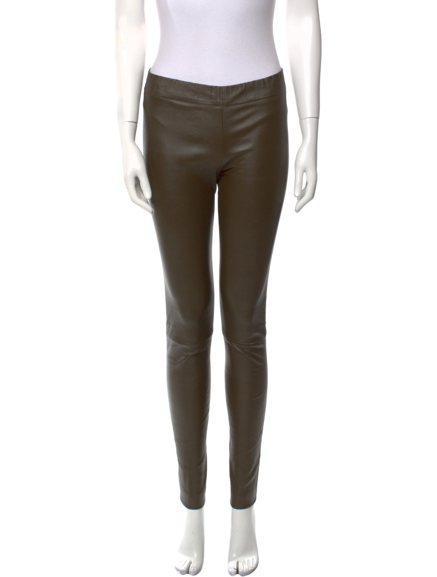 The Row Leather Skinny Leg Pants