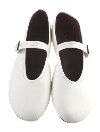 The Row Boheme Canvas Mary Jane Flats