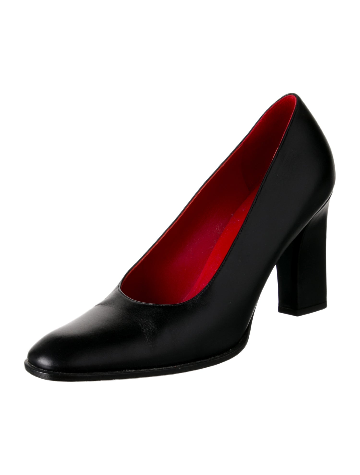 The Row Olivia Calfskin Pumps