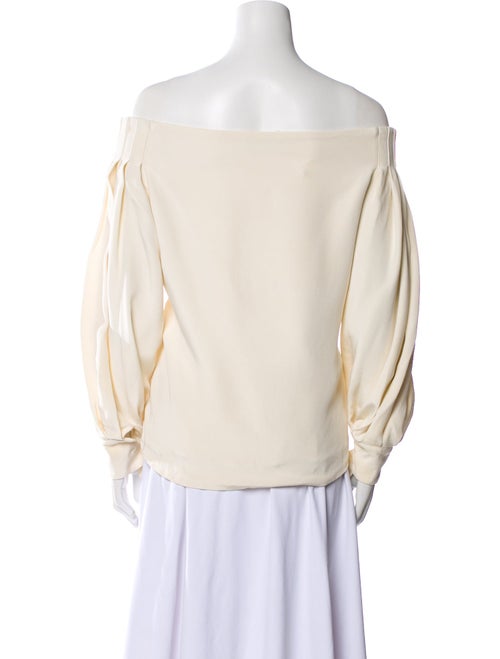 The Row Off-The-Shoulder Long Sleeve Blouse