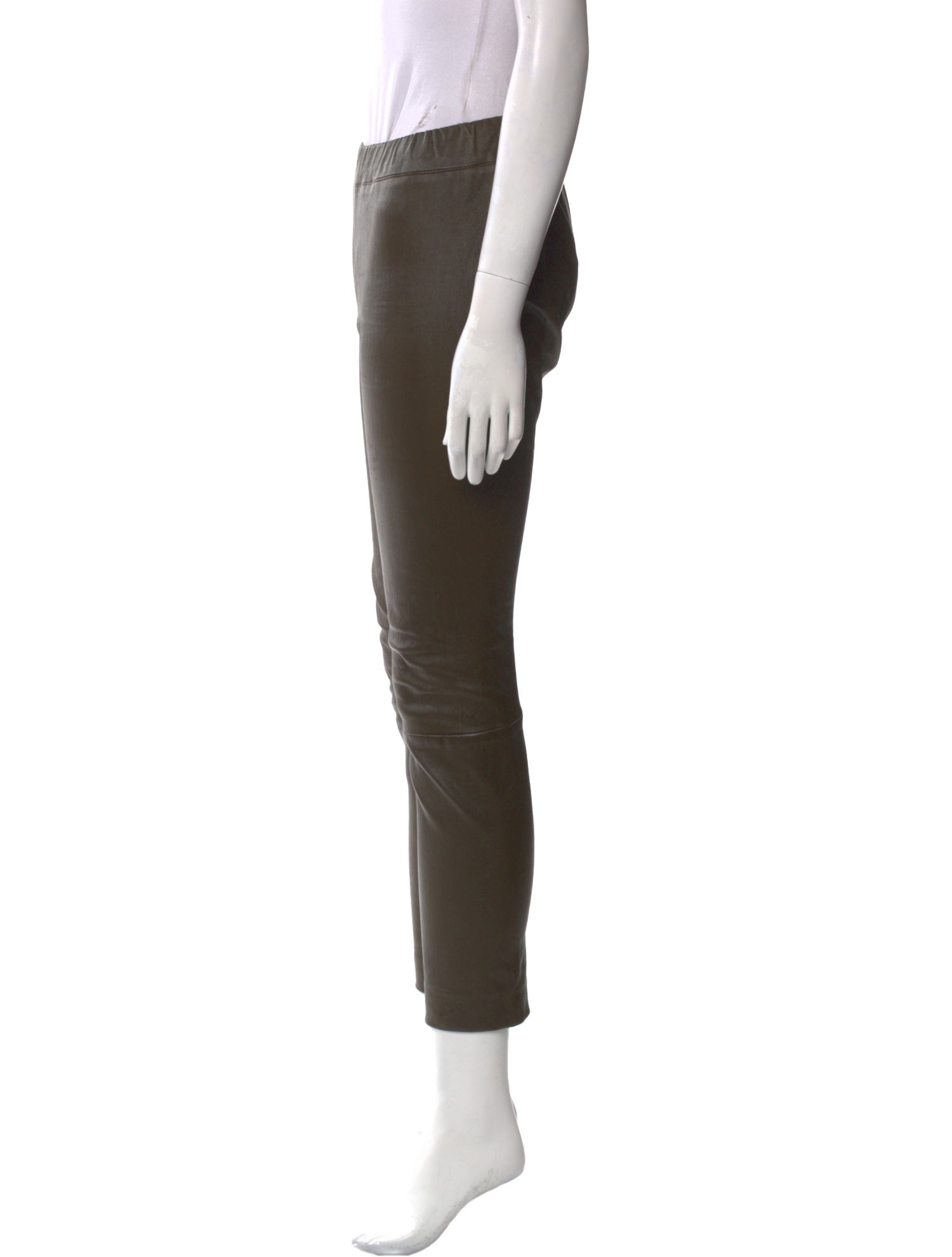The Row Leather Skinny Leg Pants