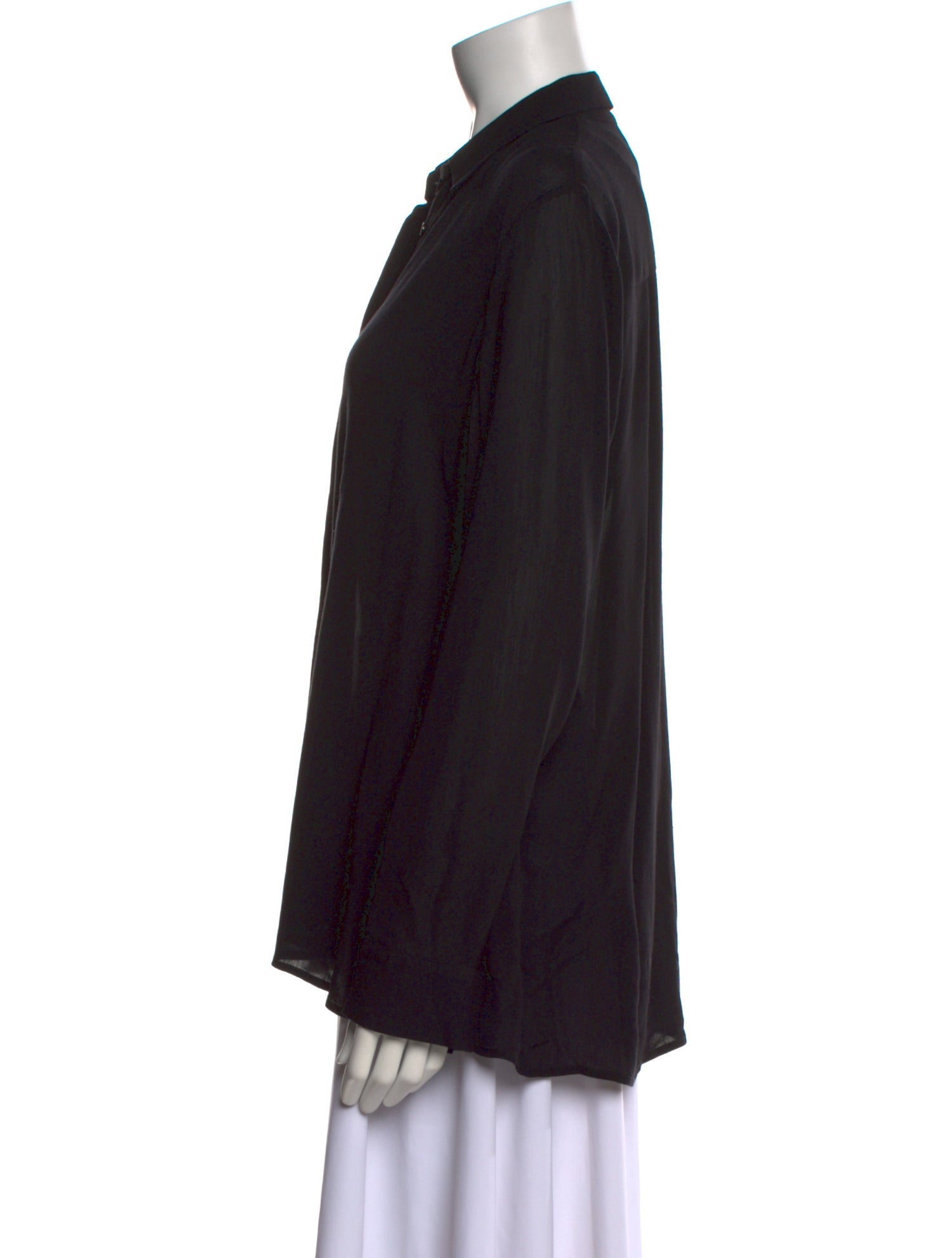 The Row Long Sleeve Button-Up Top