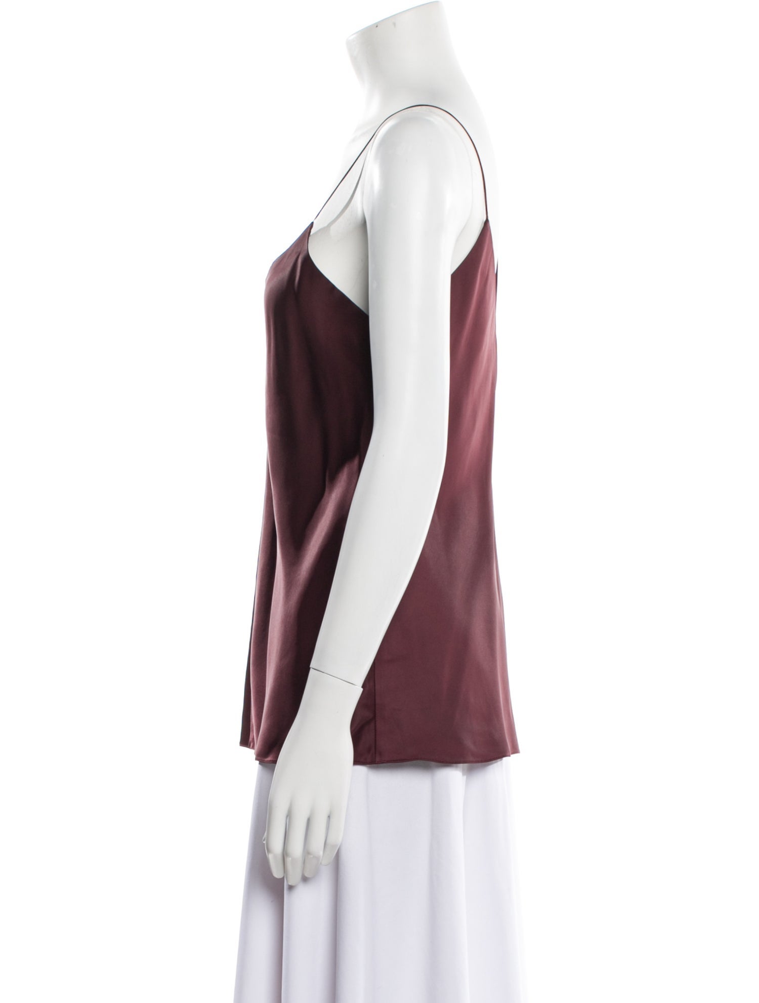 The Row Silk V-Neck Top