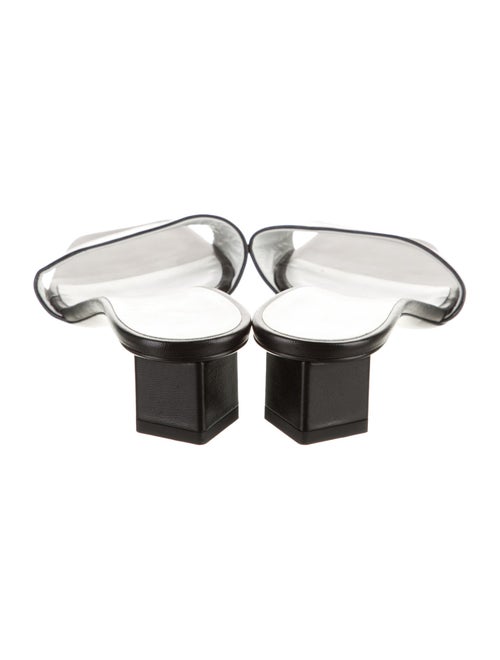 The Row Chocolate Leather Slides