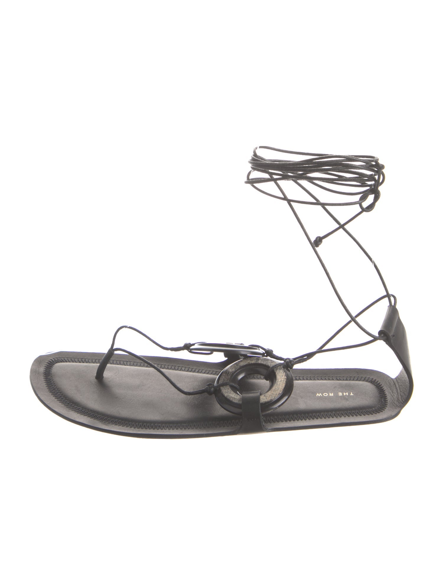 The Row Ring Horn Lambskin Gladiator Sandals