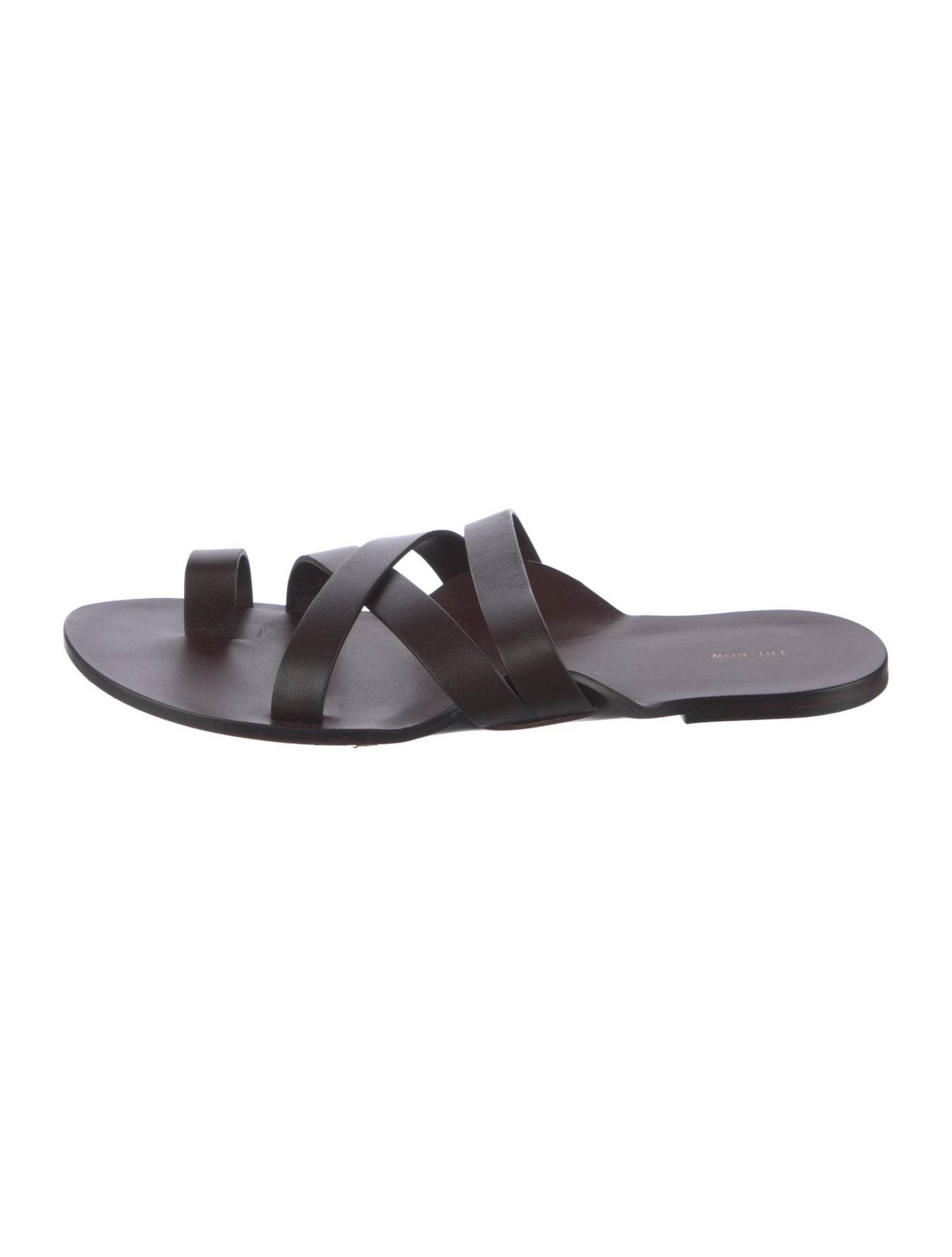 The Row Kris Leather Slides
