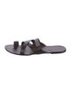The Row Kris Leather Slides