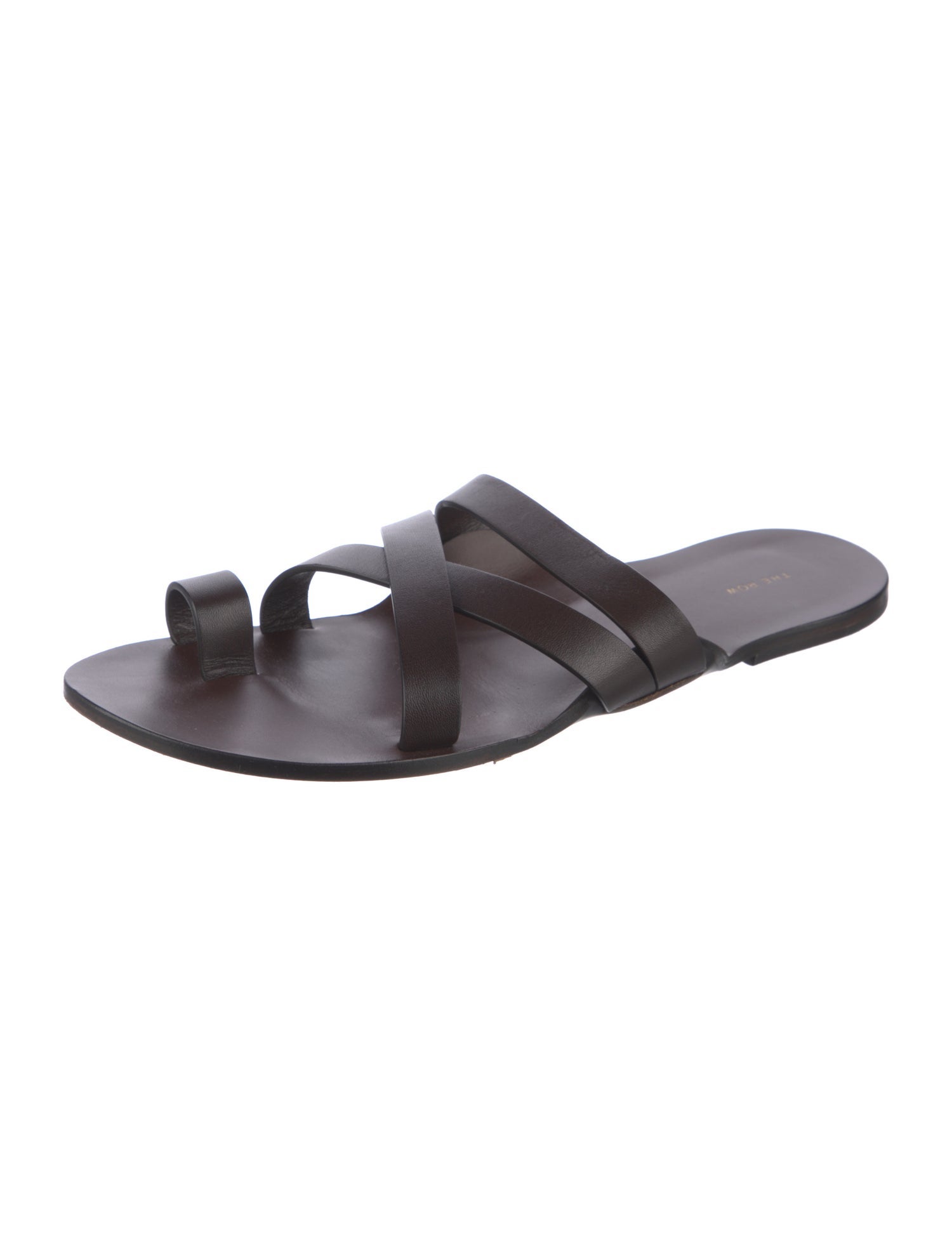 The Row Kris Leather Slides