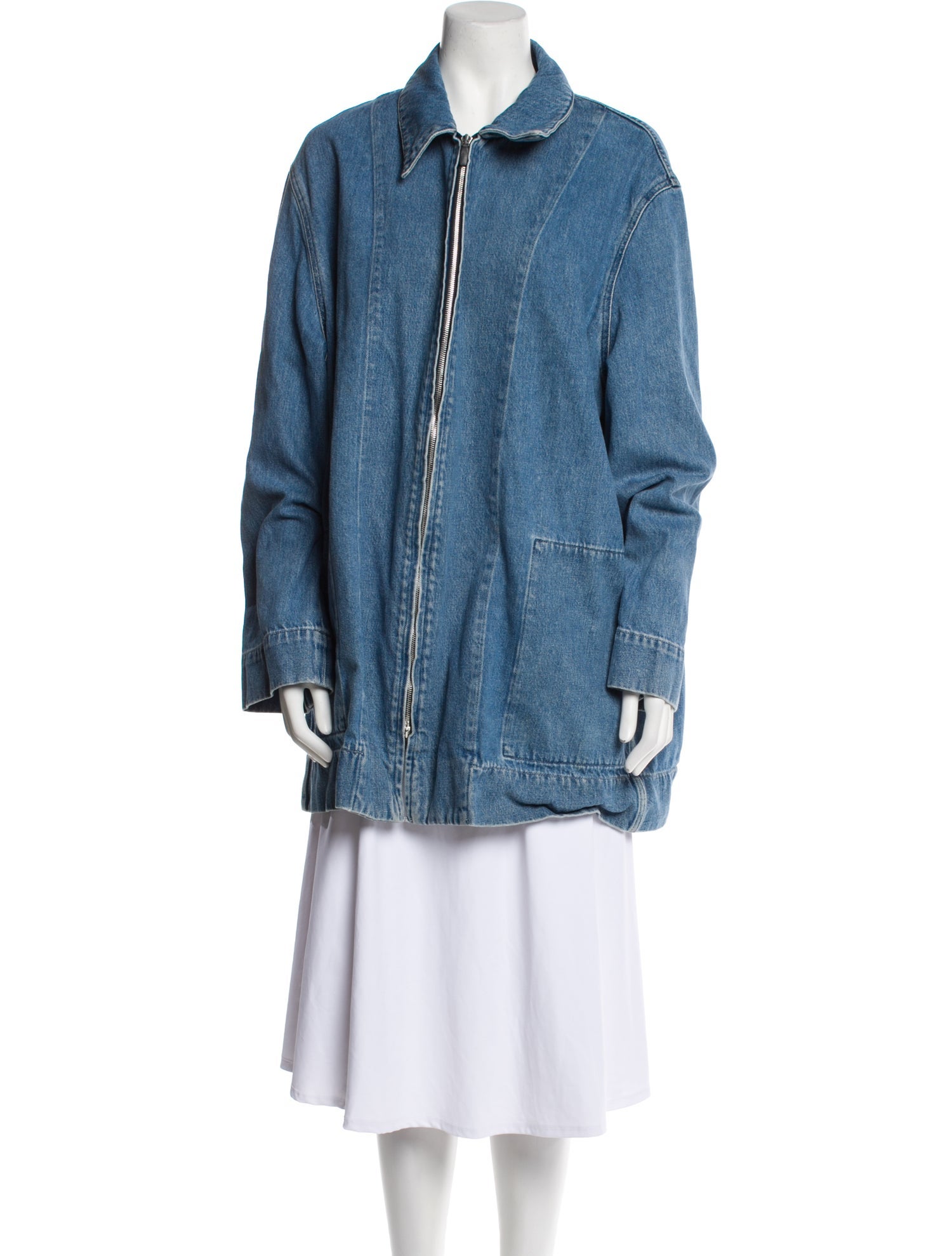 The Row Zip-Up Denim Jacket