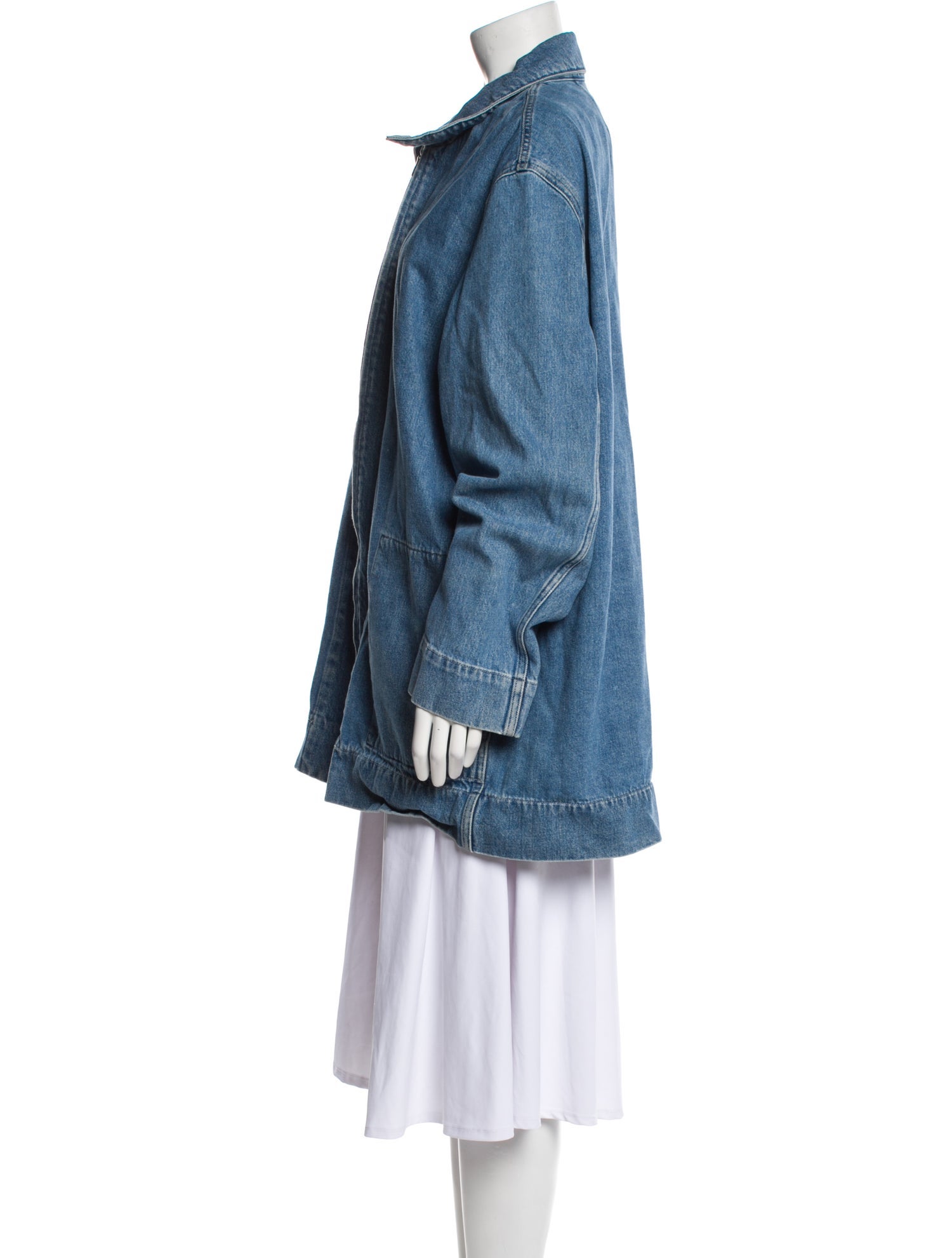 The Row Zip-Up Denim Jacket