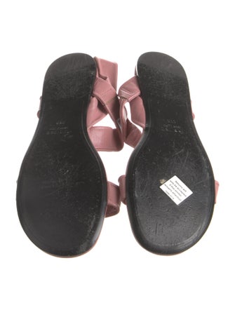 The Row Giada Lambskin Slides