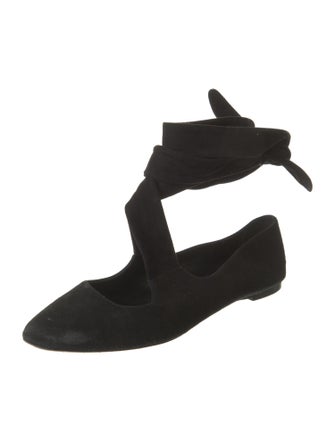 The Row Elodie Suede Flats