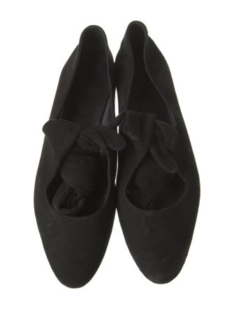 The Row Elodie Suede Flats