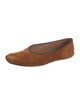 The Row Ballerina Suede Flats