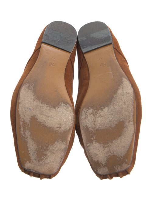 The Row Ballerina Suede Flats