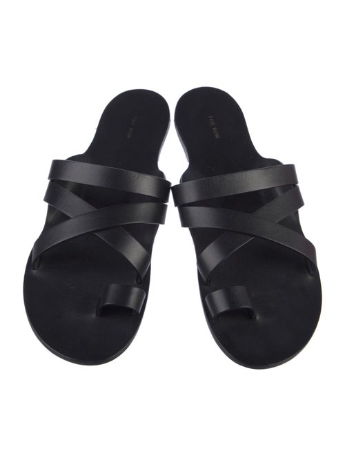 The Row Kris Leather Slides