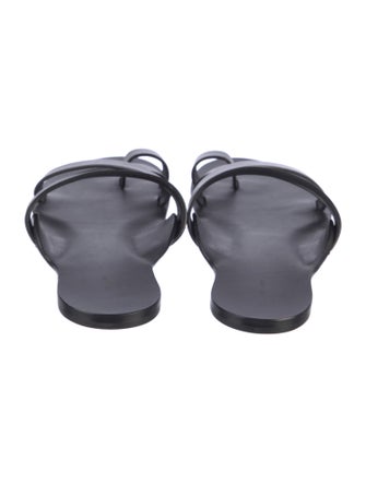 The Row Kris Leather Slides