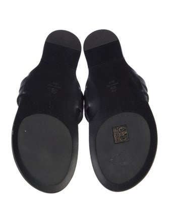 The Row Kris Leather Slides