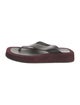 The Row Ginzo Suede Flip Flops