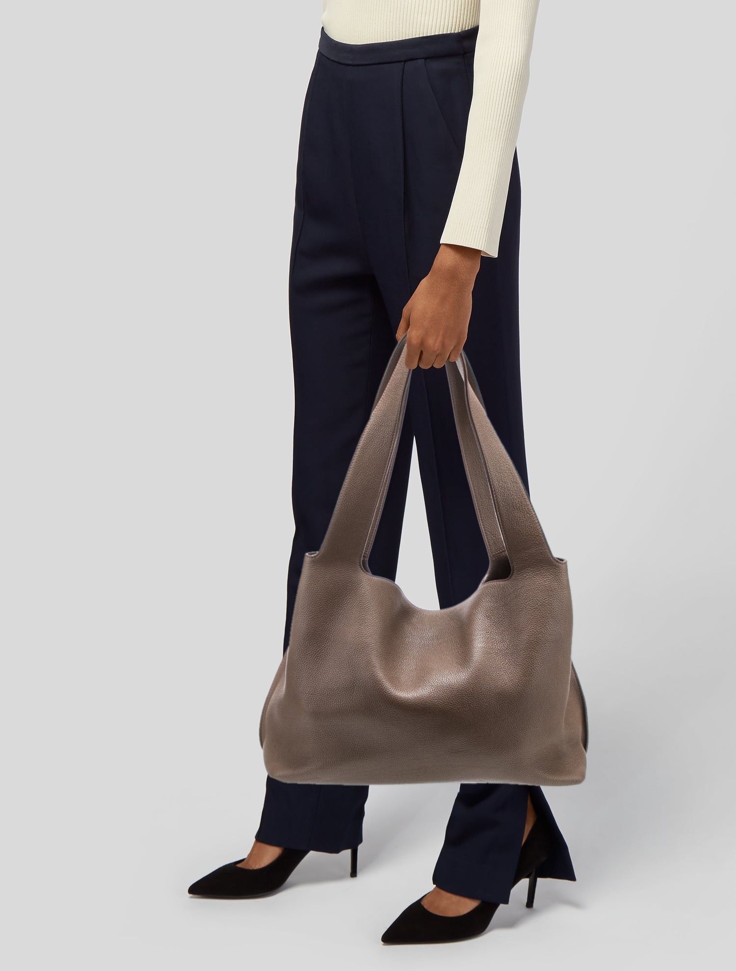 The Row Leather Hobo