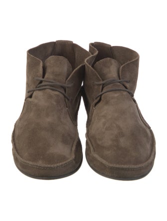 The Row Tyler Suede Lace-Up Boots