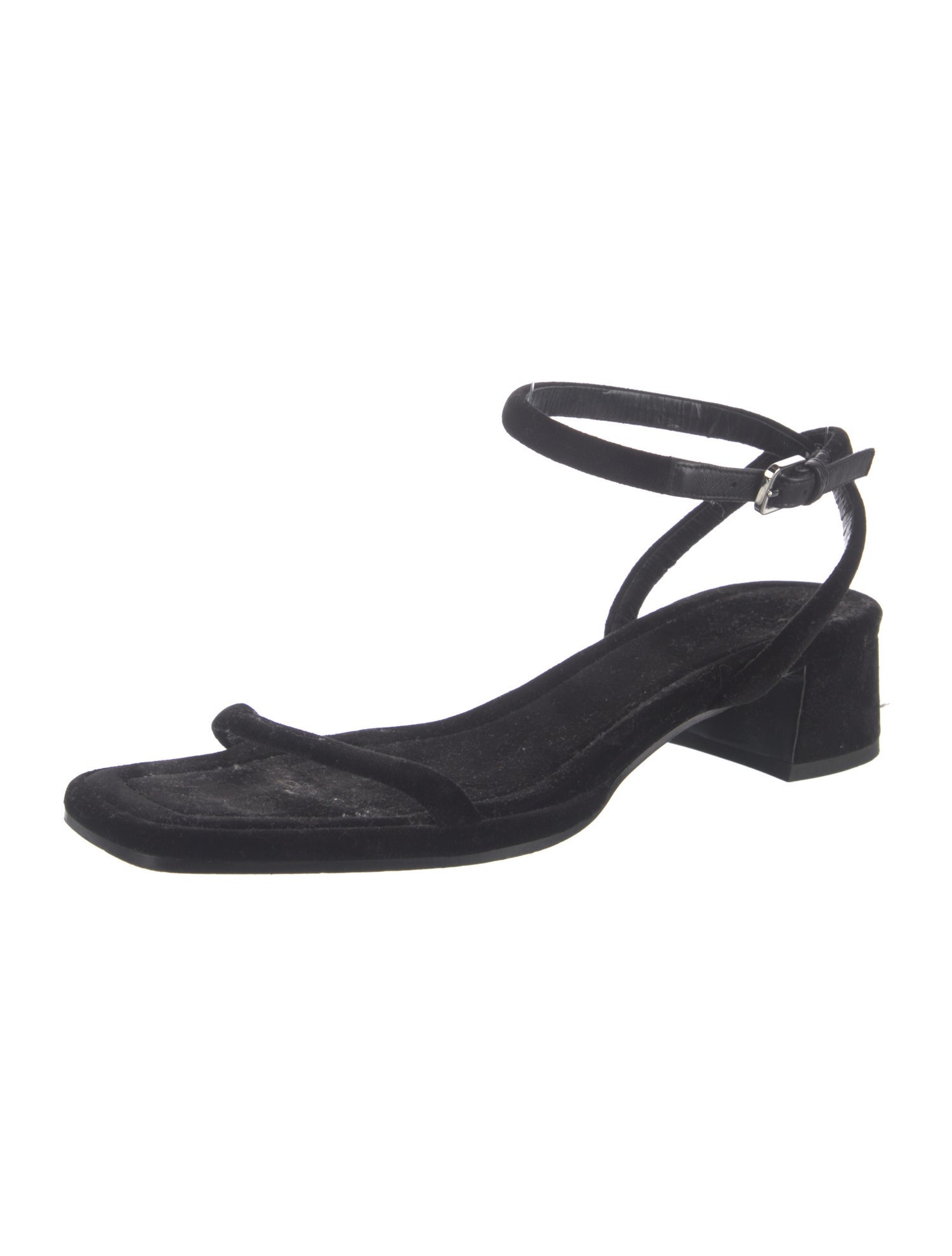 The Row Velvet Sandals