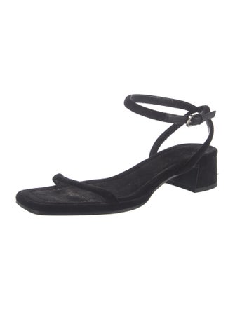 The Row Velvet Sandals