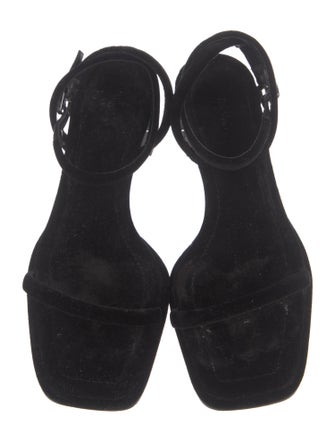 The Row Velvet Sandals
