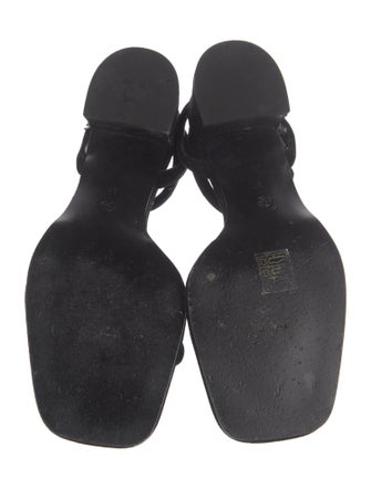 The Row Velvet Sandals