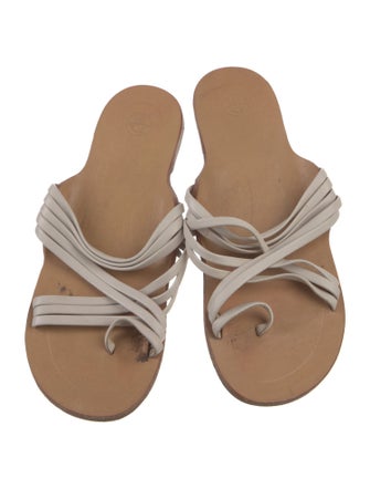 The Row Cannes Leather Slides