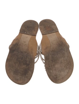 The Row Cannes Leather Slides