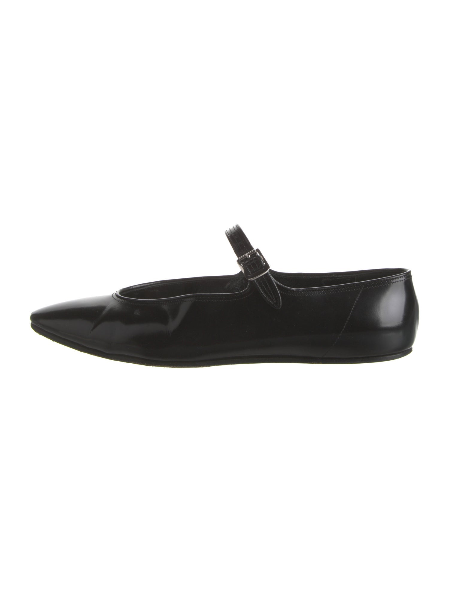 The Row Mary-Jane Patent Leather Mary Jane Flats
