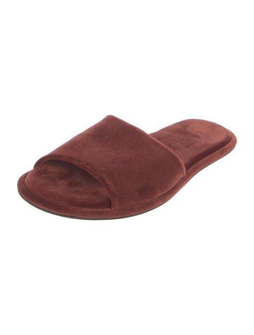 The Row Velvet Slides