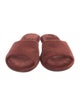 The Row Velvet Slides