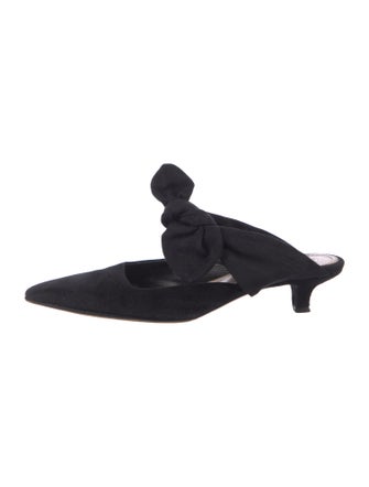 The Row Suede Mules