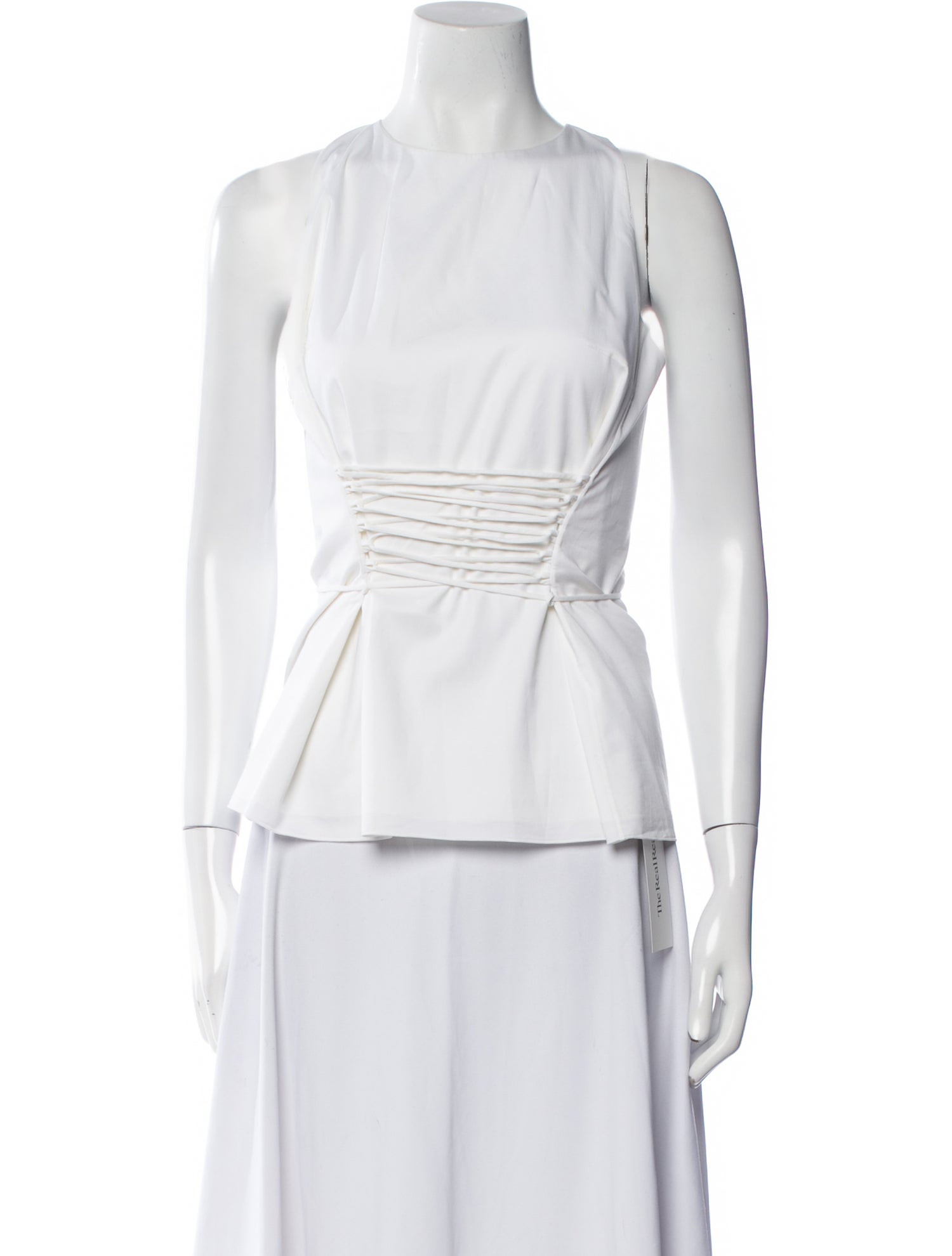 The Row Crew Neck Sleeveless Crop Top