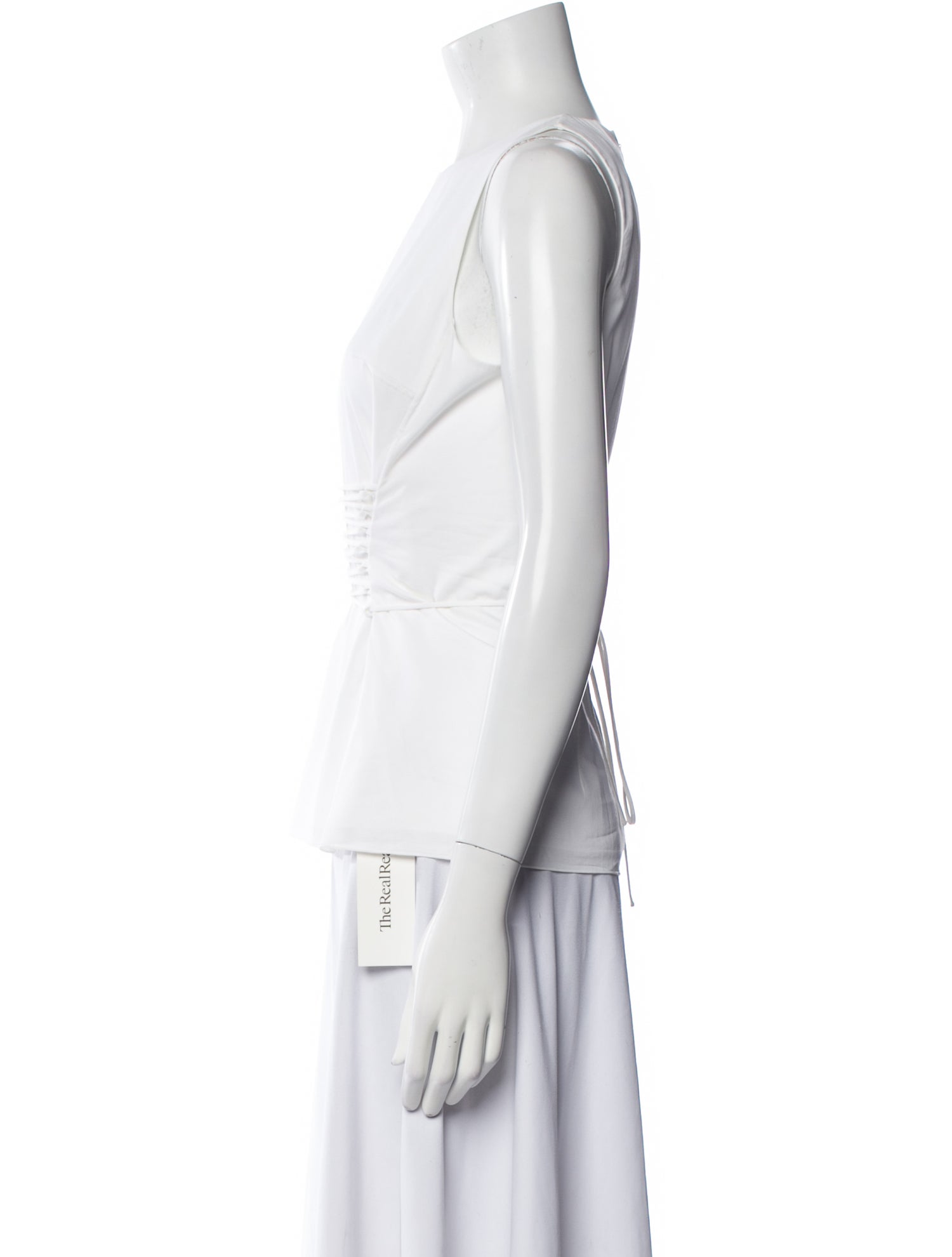 The Row Crew Neck Sleeveless Crop Top