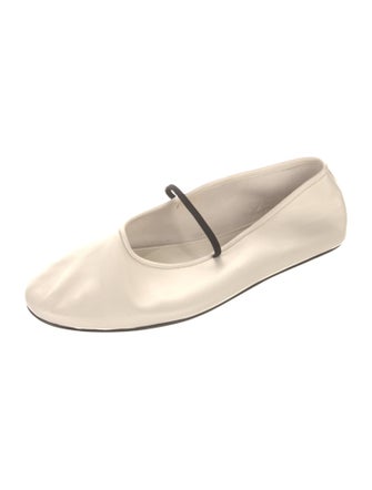 The Row Mary Jane Leather Mary Jane Flats