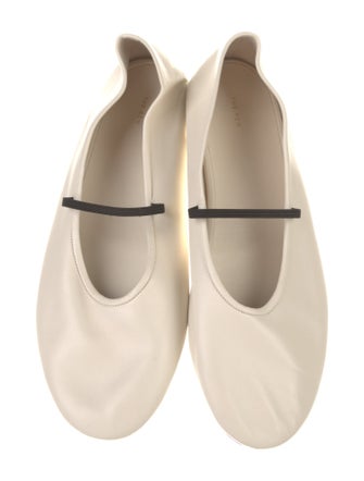 The Row Mary Jane Leather Mary Jane Flats