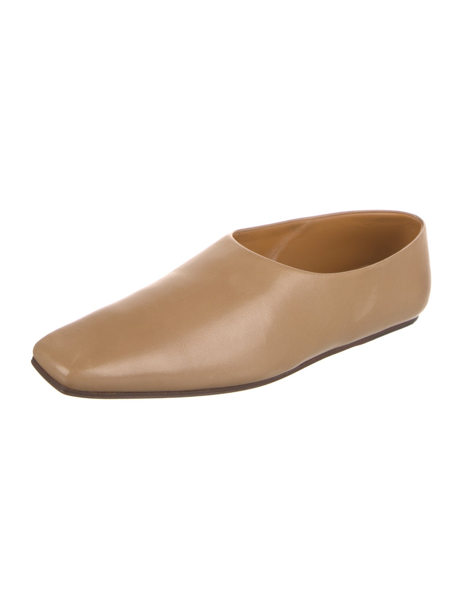 The Row Leather Ballet Flats