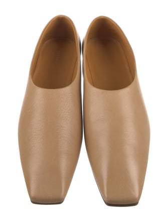 The Row Leather Ballet Flats