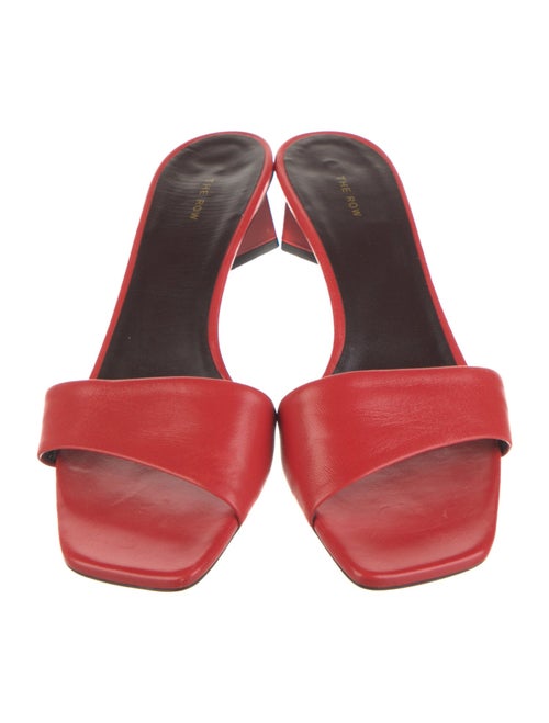 The Row Leather Slides