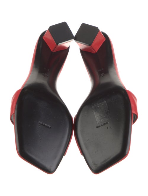 The Row Leather Slides