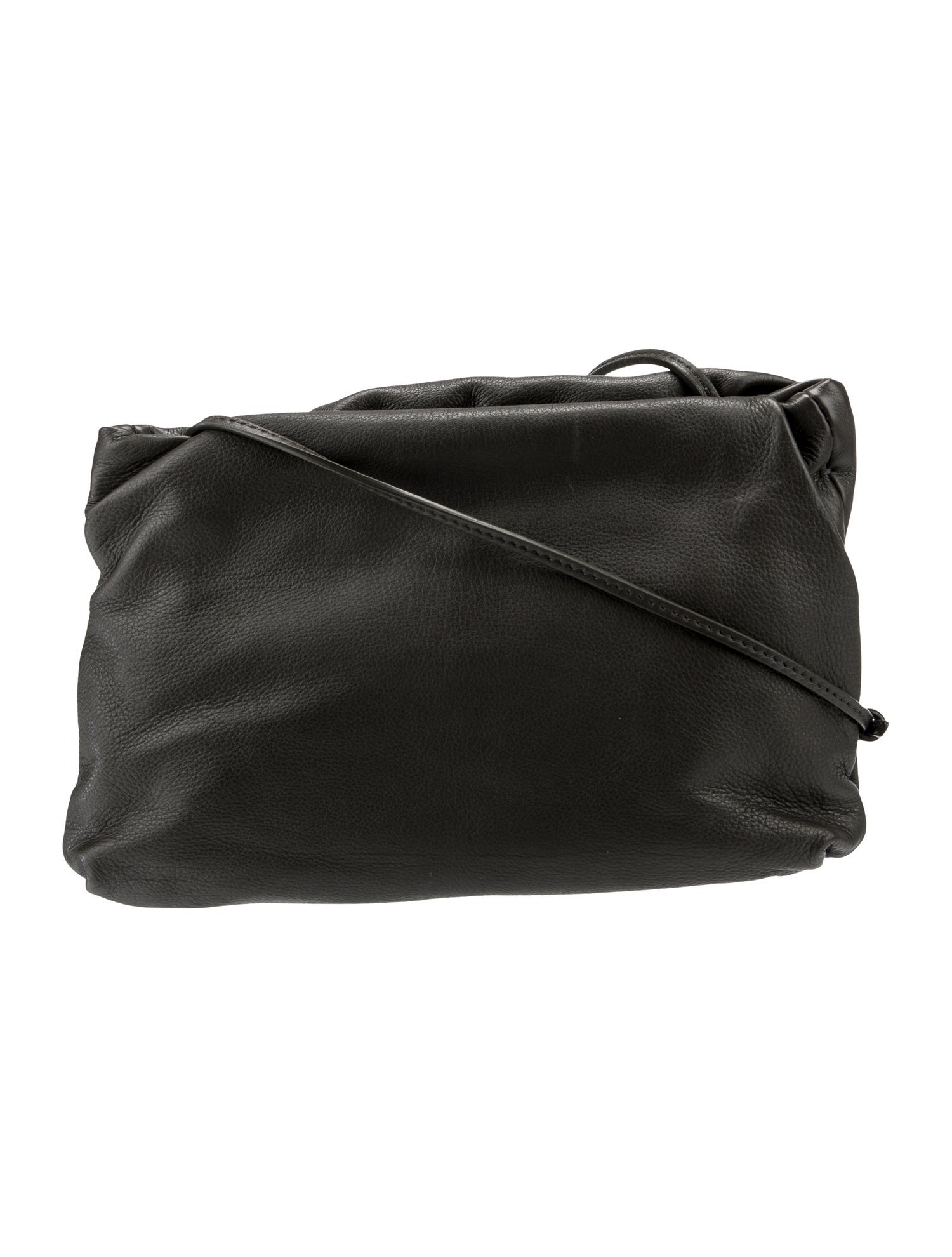 The Row Leather Bourse Clutch Small