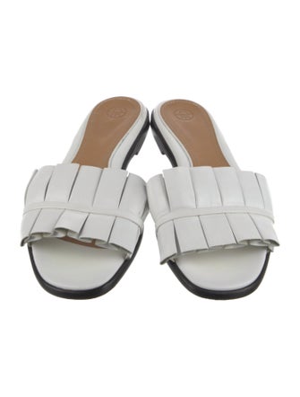 The Row Leather Slides