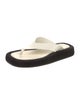 The Row Ginza Leather Flip Flops