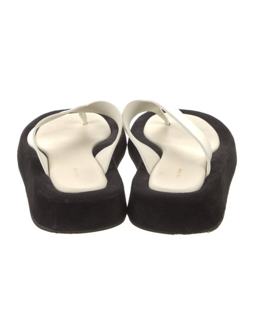 The Row Ginza Leather Flip Flops